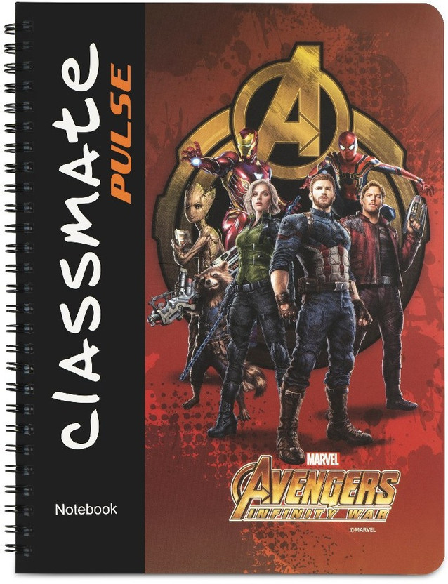 Classmate Pulse Regular Notebook Single Line 160 Pages(Multicolor)