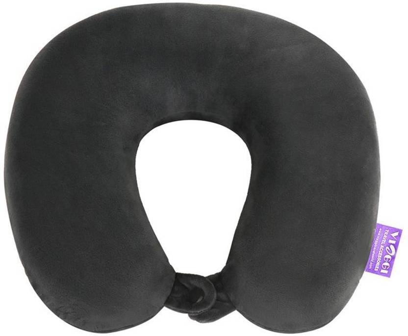 Pack My Bag Memory Foam Travel Neck Neck Pillow Grey Price in India