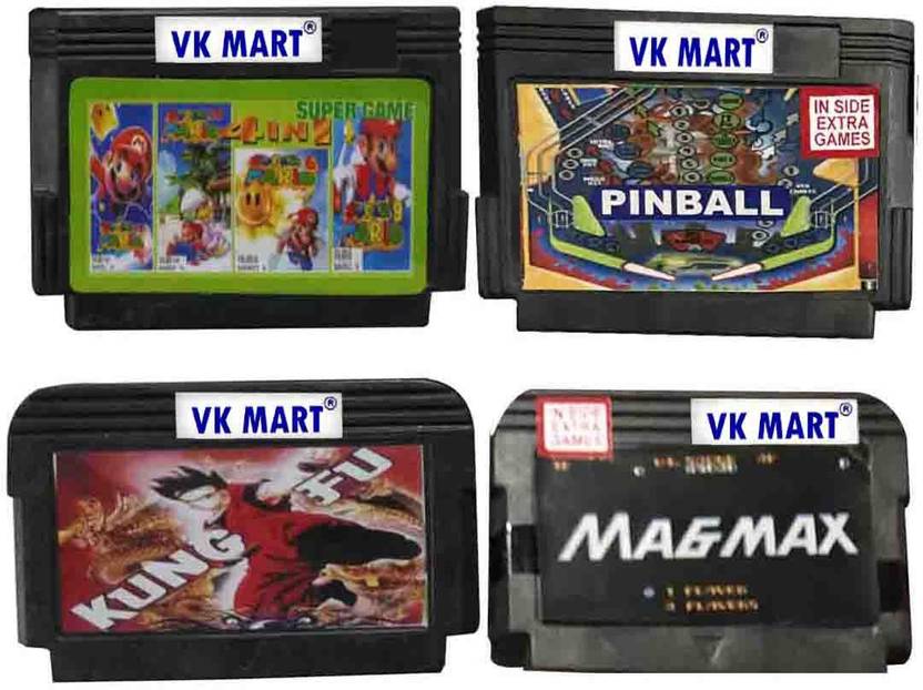 VK MART 8 Bit Tv Video Game Cassettes Like 4 In 1 Gaming Accessory Kit