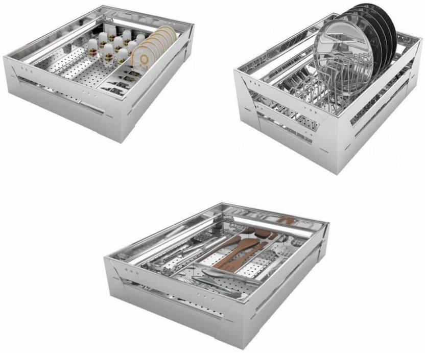 Bloo Basket Stainless Steel Modular Kitchen Basket ...