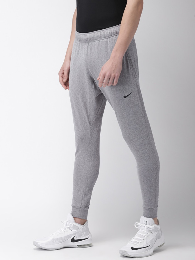 Nike solid men grey track pants clearance