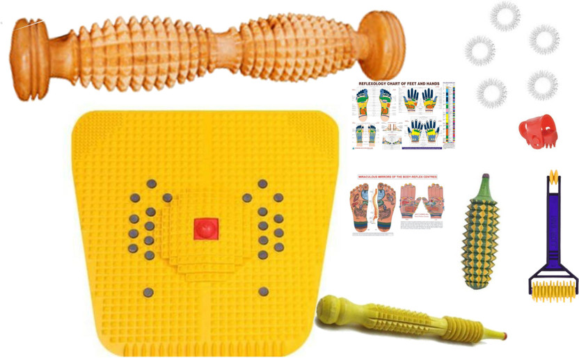 ACM 2000 115 2009K Acupressure tool kit combo with power mat full body massager Massager(Multicolor)