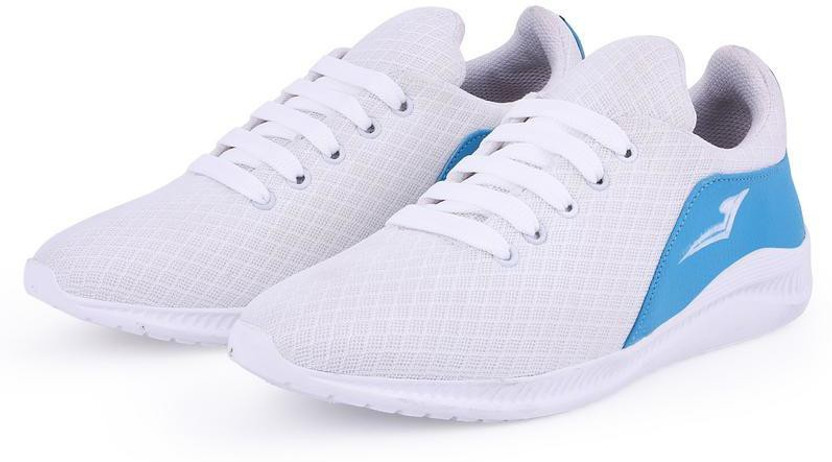 4STEP White Sport Shoes Cricket Shoes 