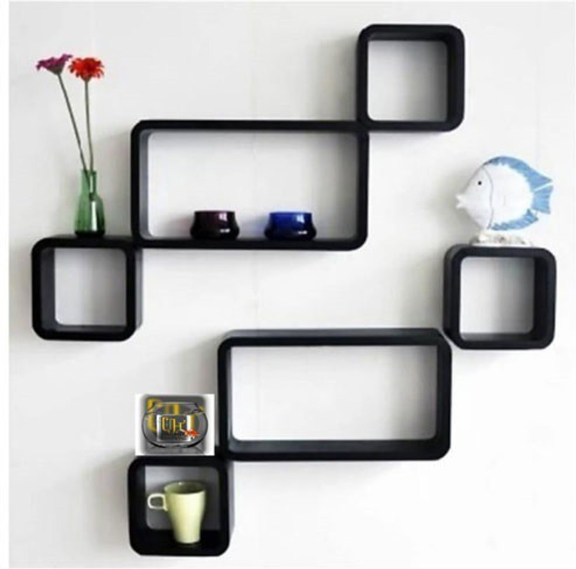 Universal Handicraft Engineered Wood Display Unit(Finish Color - Black, DIY(Do-It-Yourself))