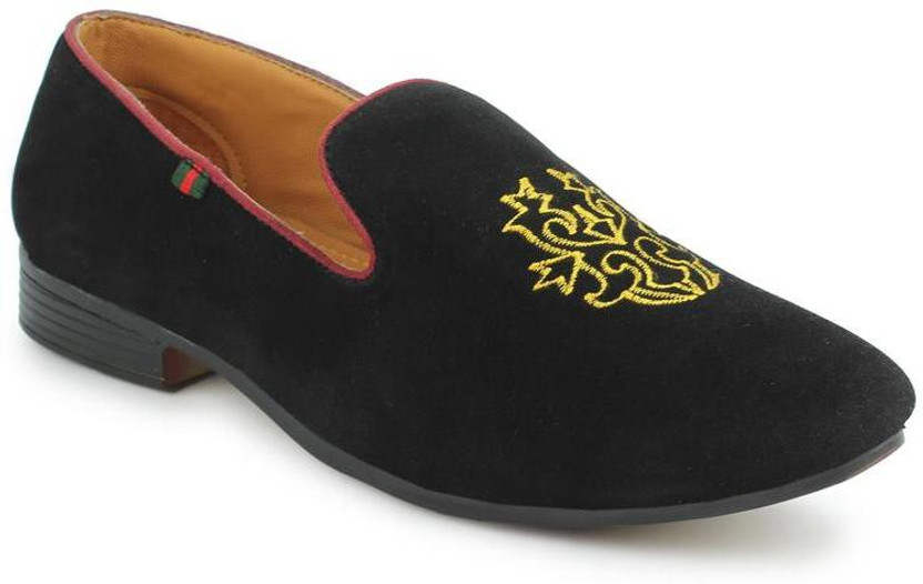 Black Velvet Loafers Loafers For Men 