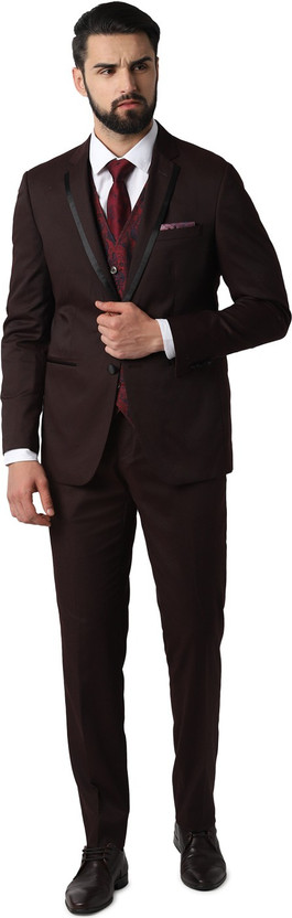 PETER ENGLAND 2 Piece Self Design Men 