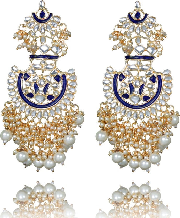 kundan earrings flipkart