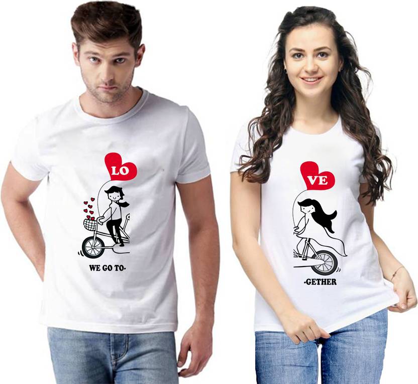 [Sizes XL, XXL] Tween Trends Pack of 2 Men Printed Round Neck White T-Shirt