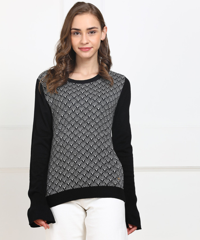 PARK AVENUE Printed Round Neck Casual 