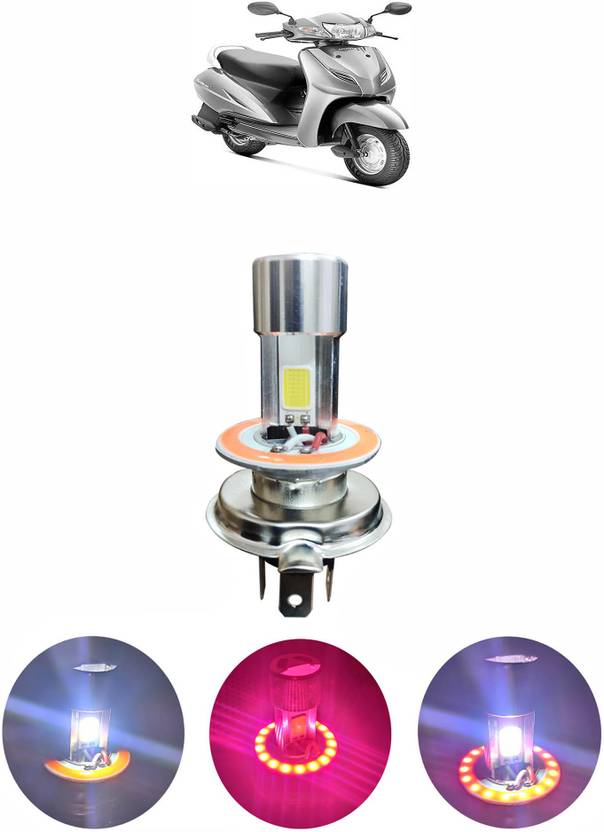 NIKROKZ SUPERIOR QUALITY H4 RING HEADLIGHT LED FOR BIKES/SCOOTY1136