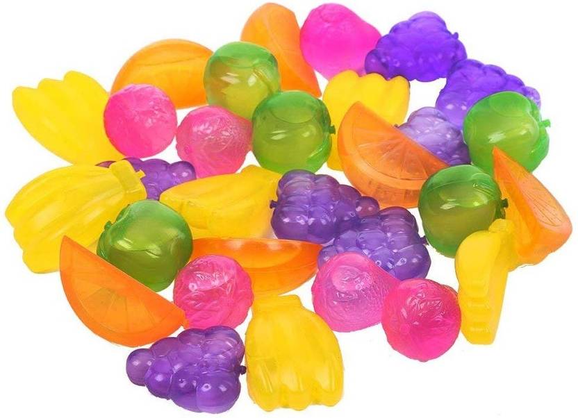KNAFS 12 PCS REUSABLE Mini Vegetable Fruit Shaped ICE Cubes Multicolor