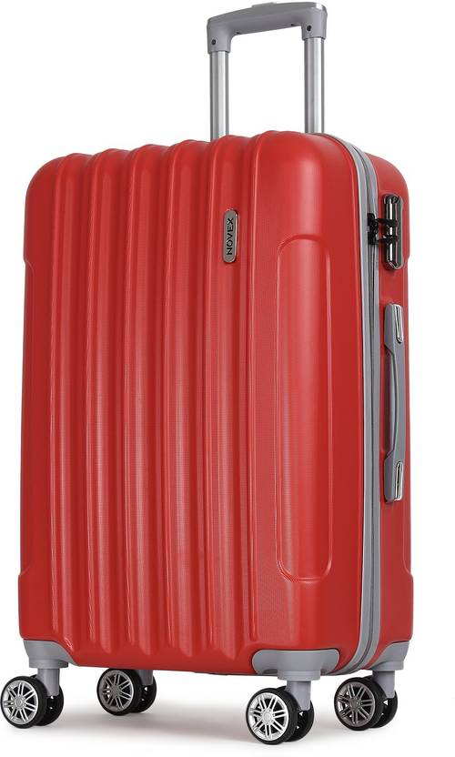NOVEX Hard Luggage Checkin Suitcase 24 inch Red Price in India