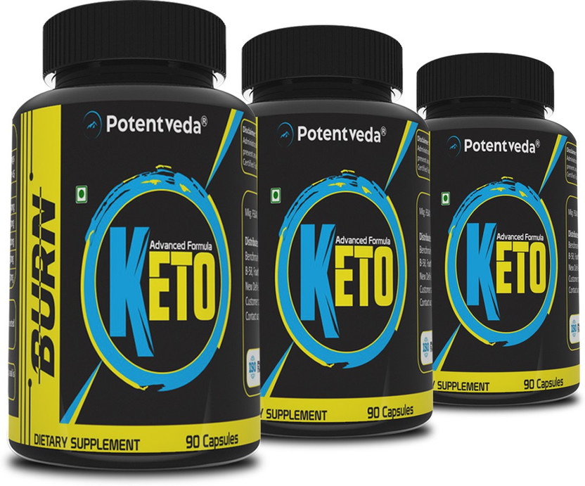Potentveda Keto Diet Weight loss 90 Capsules Slimming Supplement 3(3 x 90 Capsules)