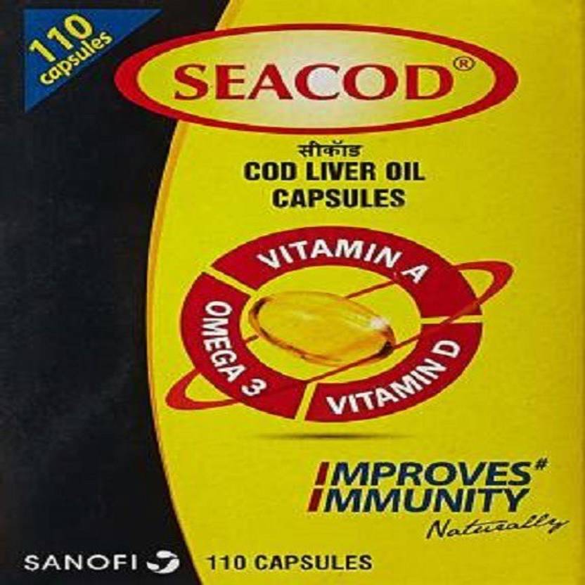 seacod Seacode cod liver oil capsules pack of 110 capsules(1*110) Price