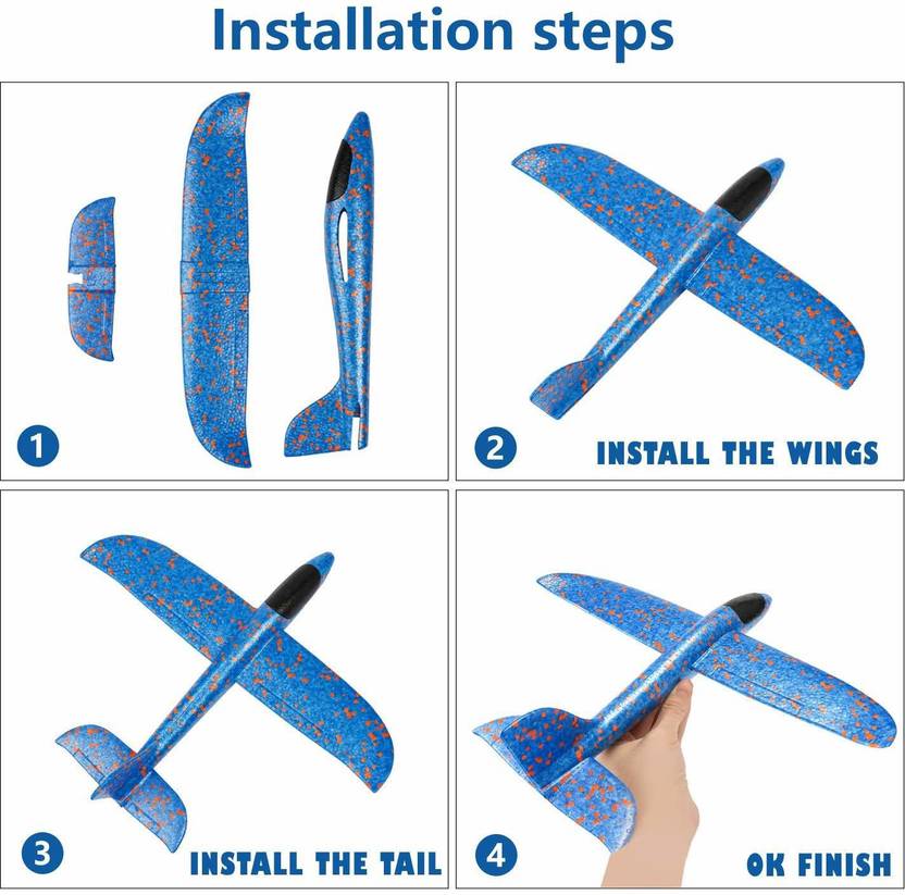 Quinergys ®Flying Glider Inertia Plane Manual Circling ®Flying Glider