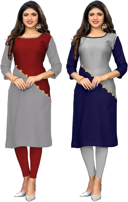 two colour combination kurti