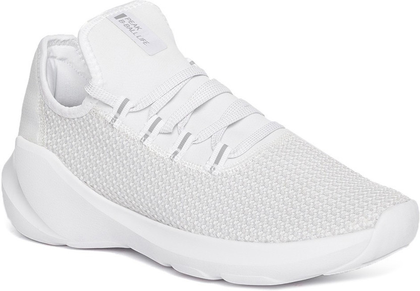 PEAK Men White Basketball Shoes 