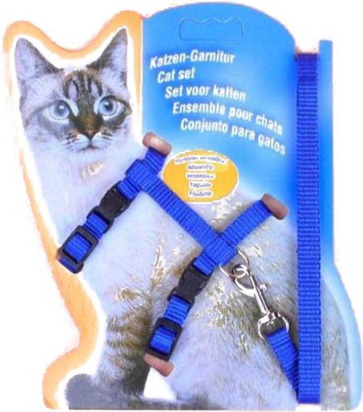 Pet Wholesale Cat Standard Harness(Small, Blue)