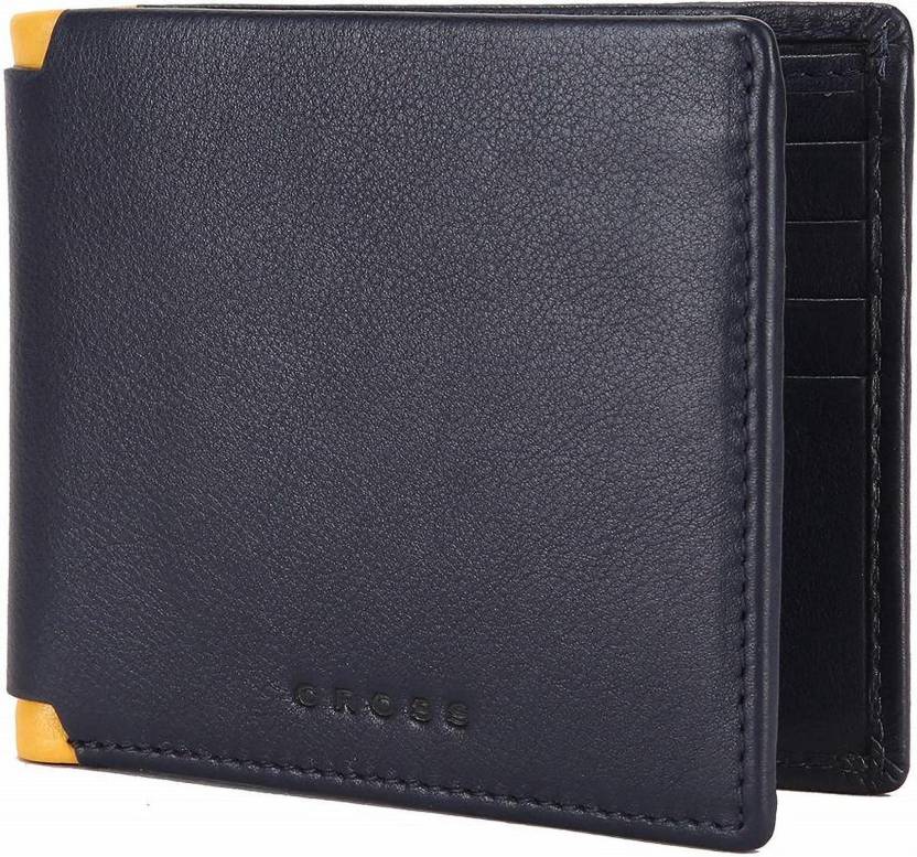 CROSS Men Casual Blue Genuine Leather Wallet Navy Blue - Price in India |  Flipkart.com