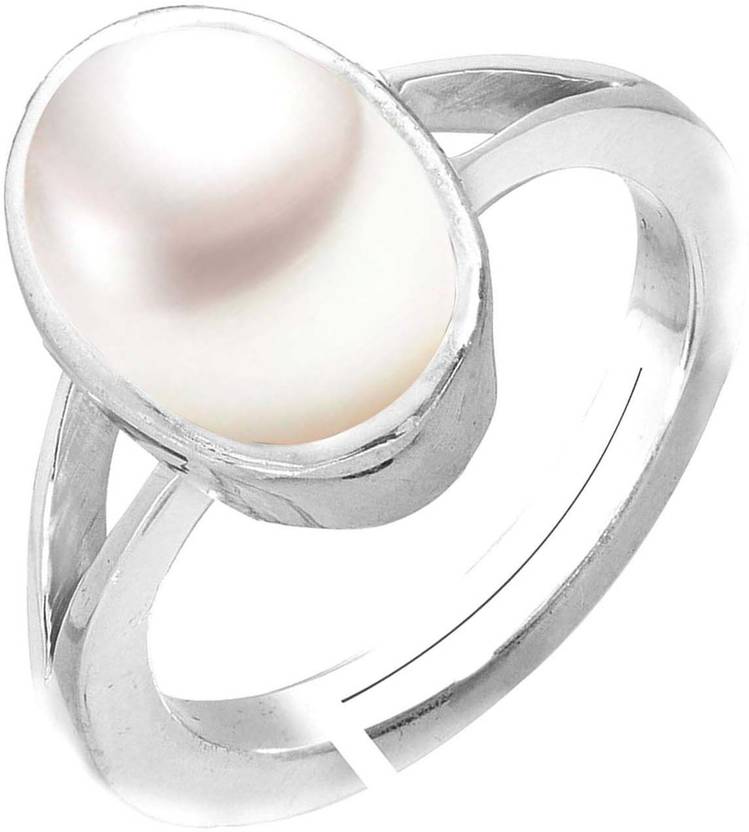 PANDIT JEWELLERS 92.5Sterling Silver Ring 6.5Ct./7.25Ratti ...