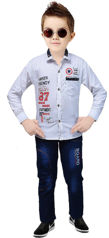 TUCUTE Boys Party(Festive) Shirt Jeans 