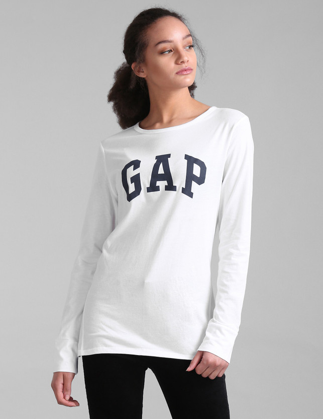 Gap long sleeve white t shirt Clearance