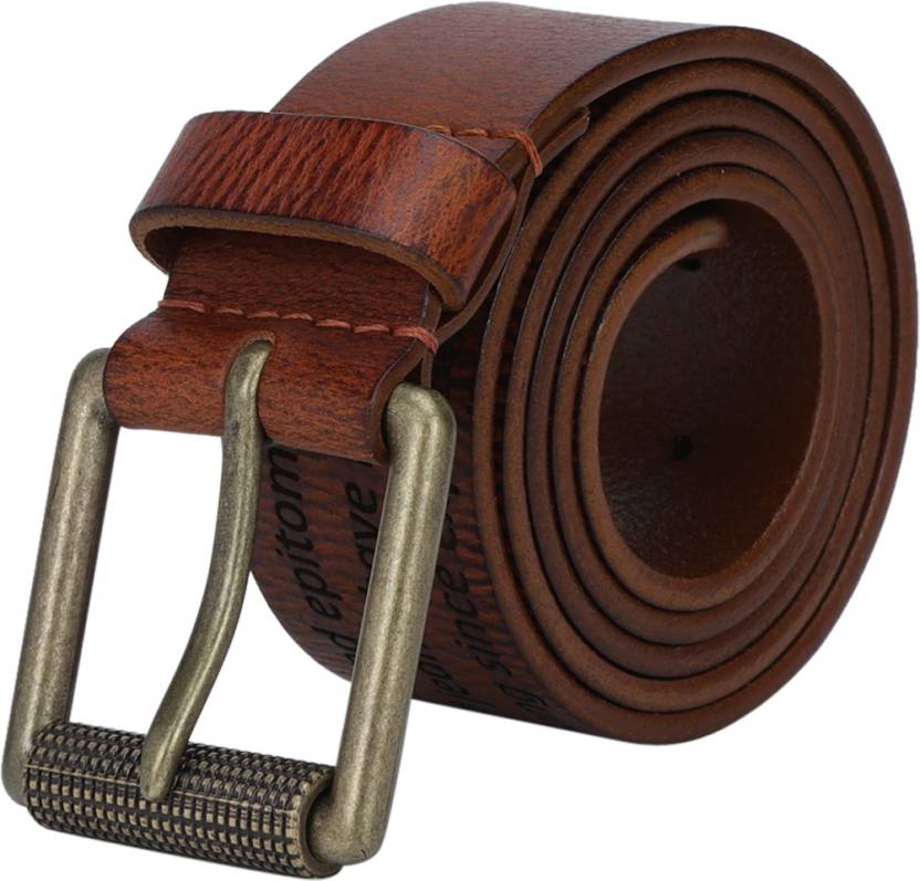 LEVI'S Men Casual Brown Genuine Leather Belt Brown - Price in India |  