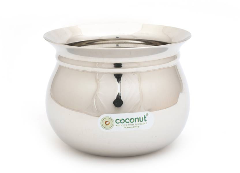 COCONUT Stainless Steel Kanchi Handi / Cookware (Without Handle & Lid