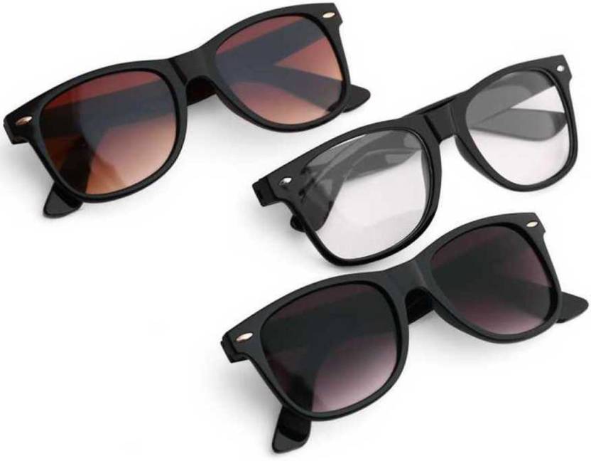 Elligator UV Protection Wayfarer Sunglasses (53)  (For Men & Women, Multicolor)