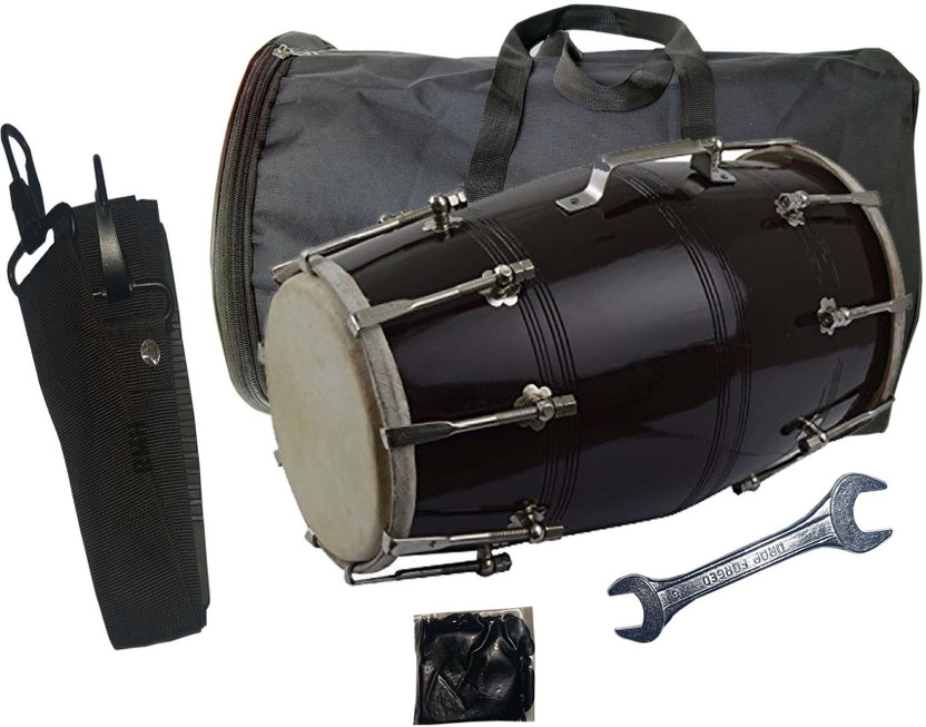 RAM musical Blawith Full Tool kit Nut & Bolts Dholak(Black)