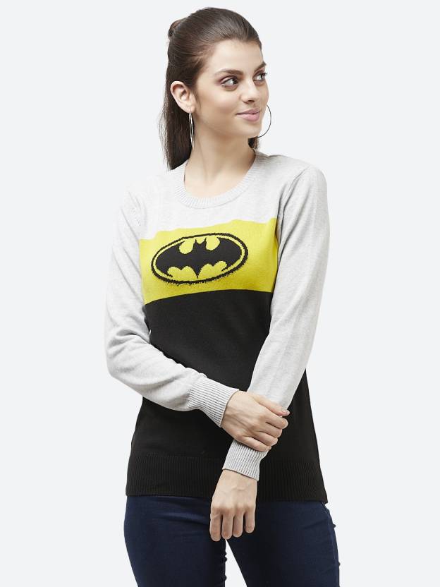 BATMAN By Free Authority Graphic Print Crew Neck Casual Women Multicolor  Sweater - Buy BATMAN By Free Authority Graphic Print Crew Neck Casual Women  Multicolor Sweater Online at Best Prices in India |