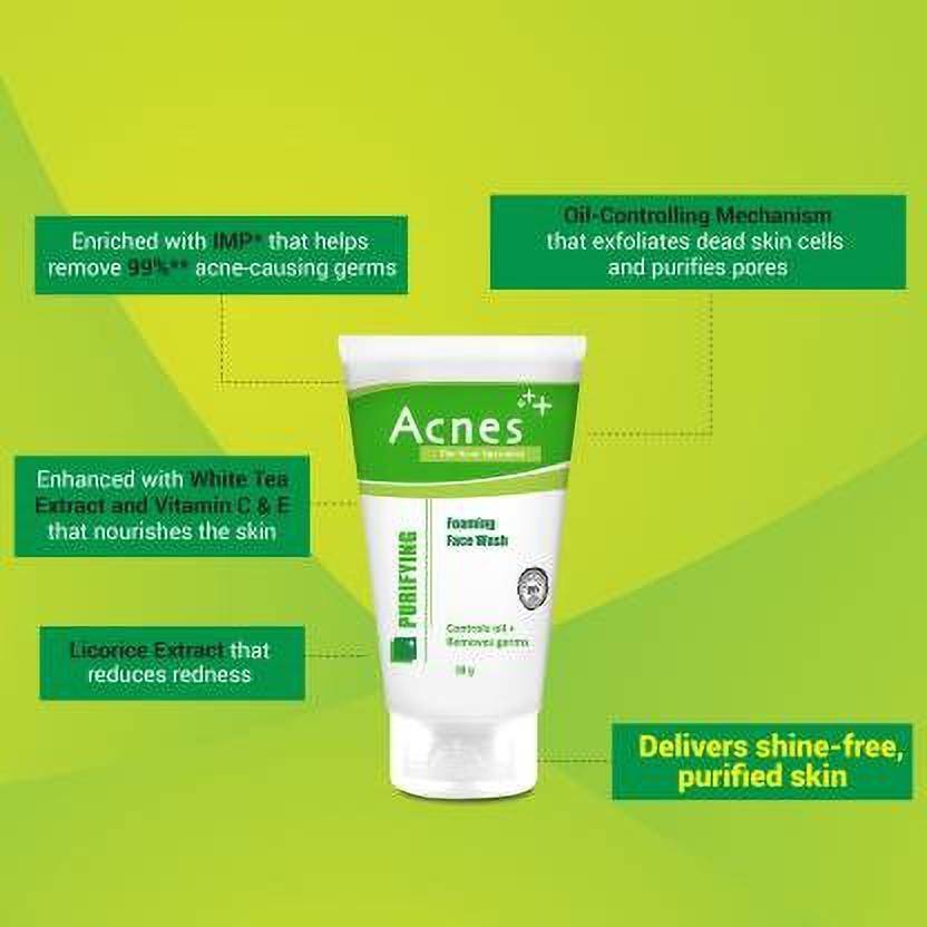 Acnes Purifying Foaming Face wash 100g Price in India, Buy Acnes