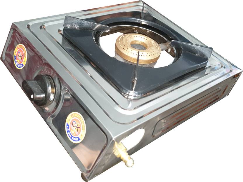 skm Single Burner LPG Stove Stainless Steel Manual Gas Stove Price in