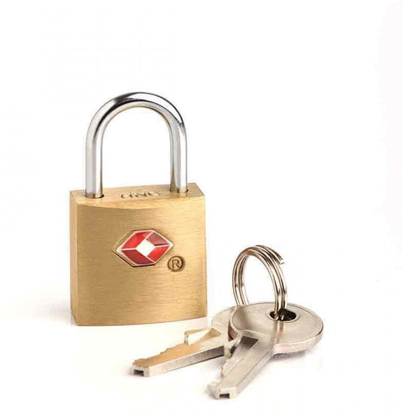 TRAVEL BLUE TSA Padloks Key Safety Lock(Gold)