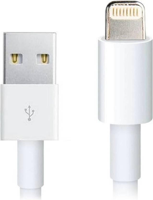 PROFITABLE 2.0Amp Usb 8 pin charging cable 1.5m , White 1.2 m Micro