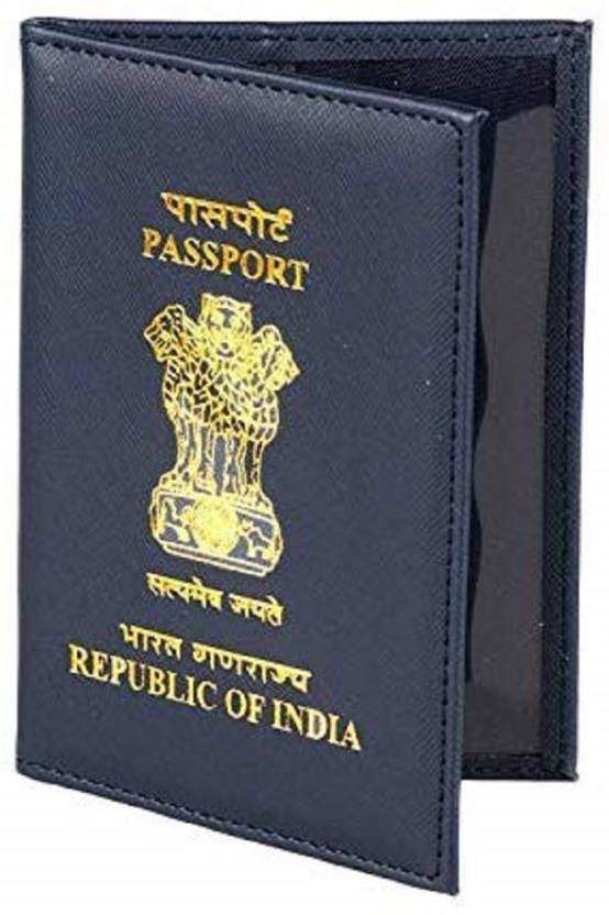 Indian Plastic Passport Cover (Black) Black Price in India