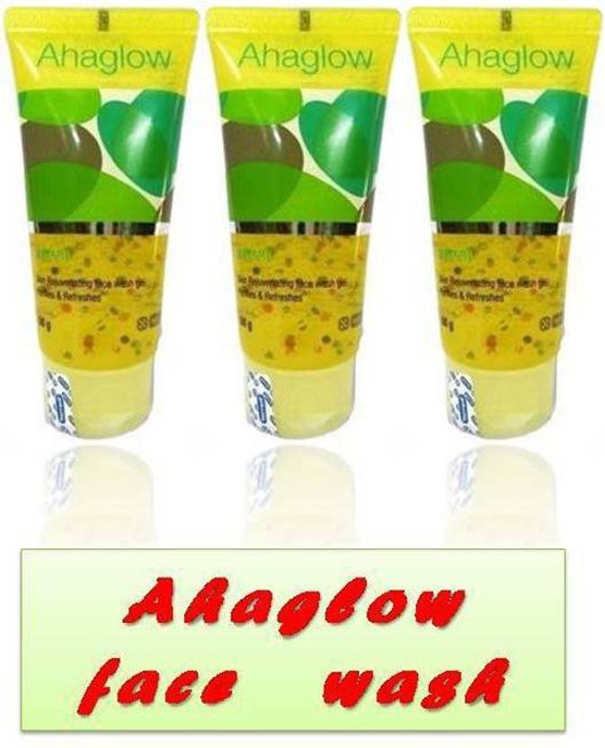 ahaglow 100 ORIGINAL face wash PACK OF 3*100ml (300 ml) Face Wash