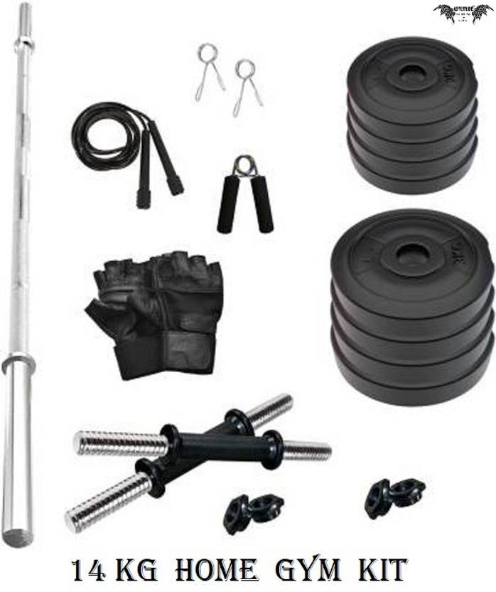 APTITUDE 14 kg PVC 14 KG COMBO 2G WB HOME GYM KIT Gym & Fitness Kit