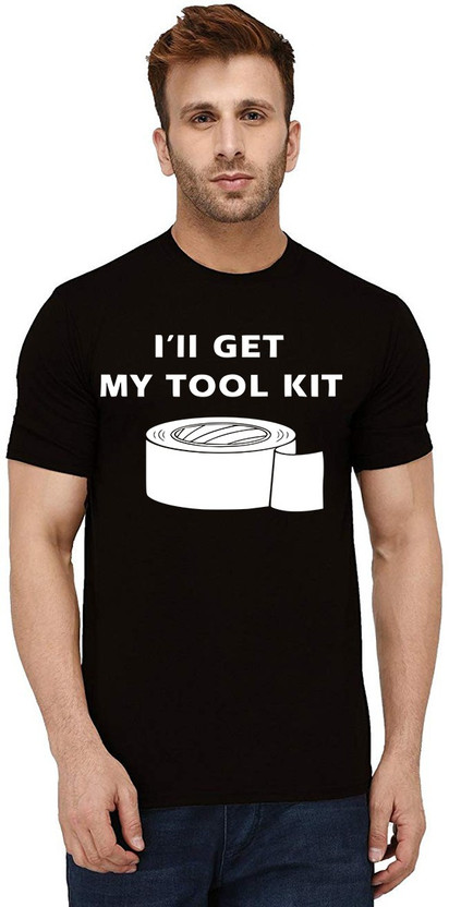 Aseria Graphic Print Men Round Neck Black T-Shirt