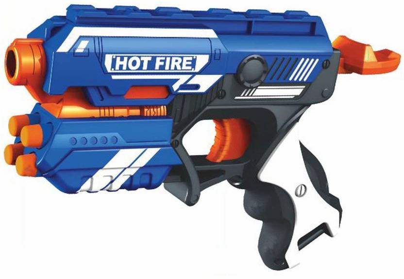 Tiny's World Foam Blaster Gun Toy, Safe and Long Range, 10 Bullets Guns
