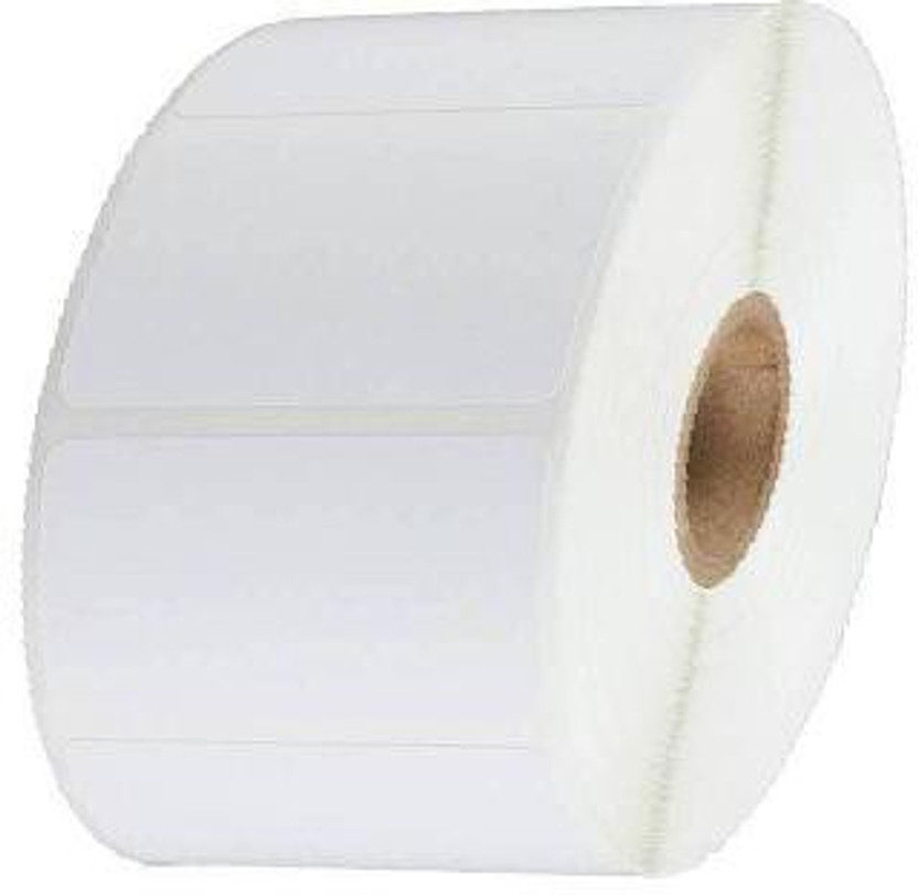 youlogic 50MMX25MM Barcode Label 1''up Self-adhesive Paper Label (White) 1ROLL 2000 LABELS Pack of 1 Roll cromo Paper Label(White)