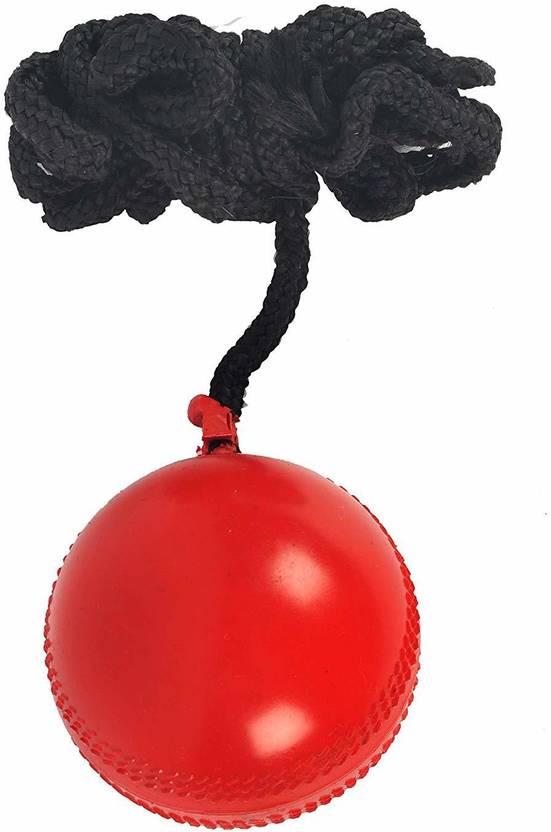 DIXON Cricket Practice PVC Knocking/Rubber Hanging Ball with Cord Pack