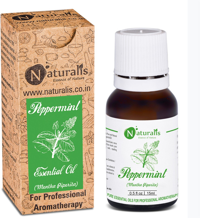 Naturalis Naturalis Peppermint Essential Oil 100% Undiluted Pure and Natural Therapeutic grade for Hair Growth, Skin, Face, Cold, Congestion, Pain & Diffuser(15 ml) - Flipkart Deal