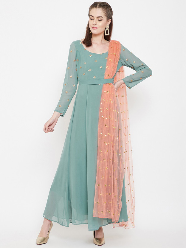 PANIT Women Gown and Dupatta Set - Buy 
