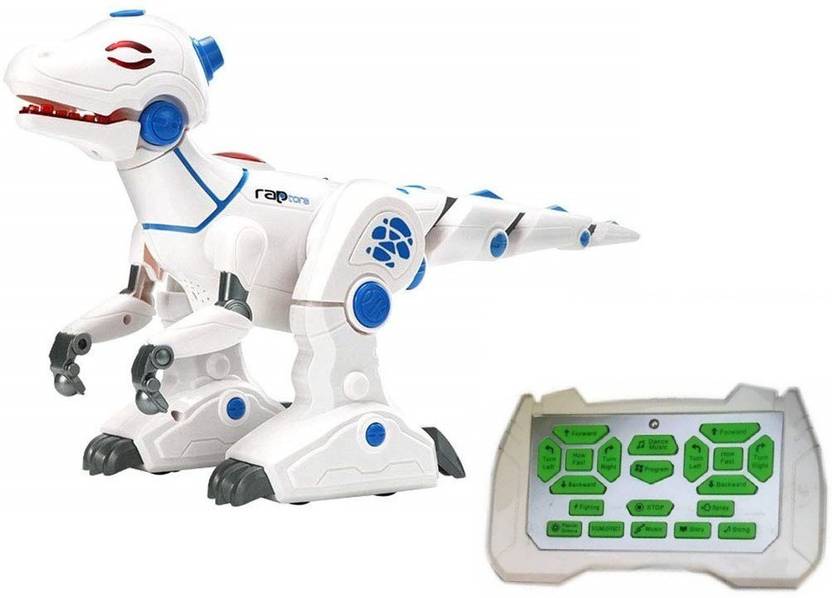 IndusBay Remote Control RC Robot Dinosaurs Raptors Interactive RC Programming dinobot Toy