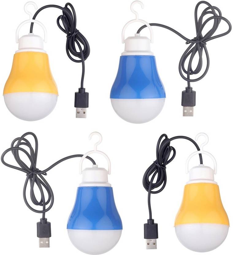 Flipkart SmartBuy (Pack of 4) Portable Emergency USB Bulb Led Light