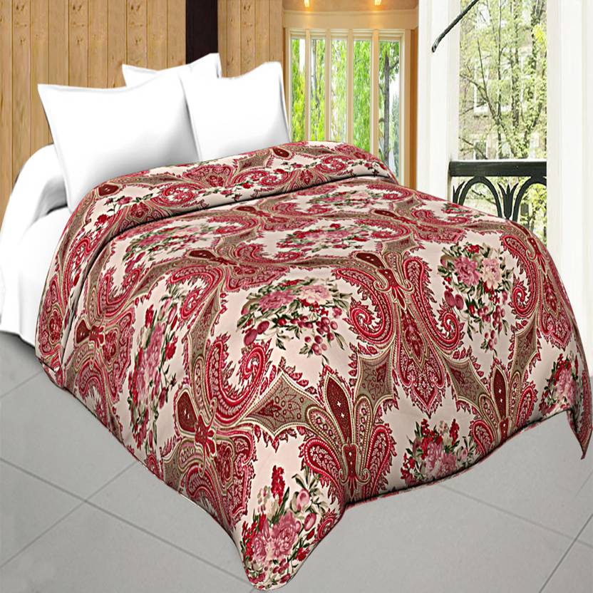 Khatu Shyam Impex Floral Double Dohar Buy Khatu Shyam Impex Floral