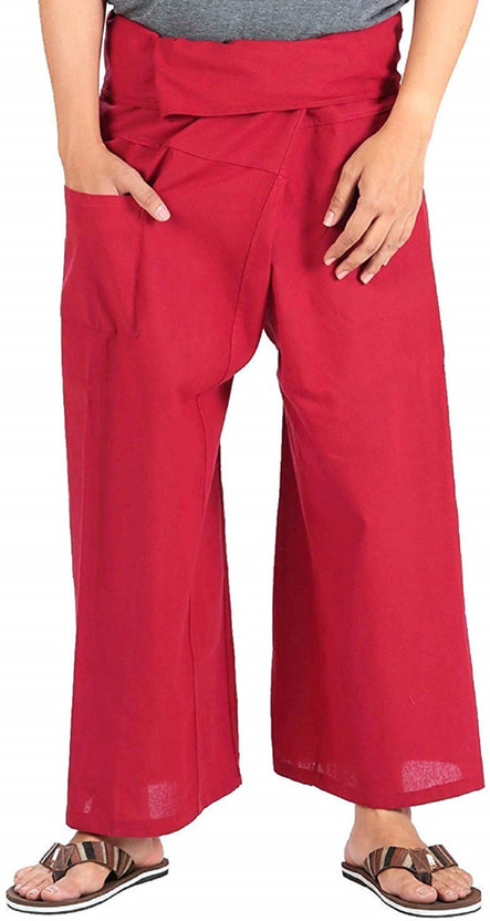 Whitewhale Whitewhale Relaxed Men Red Trousers - Flipkart Deal