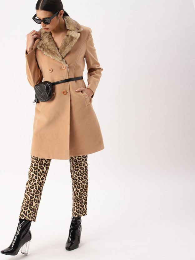 Dressberry Polyester Solid Coat - Buy 