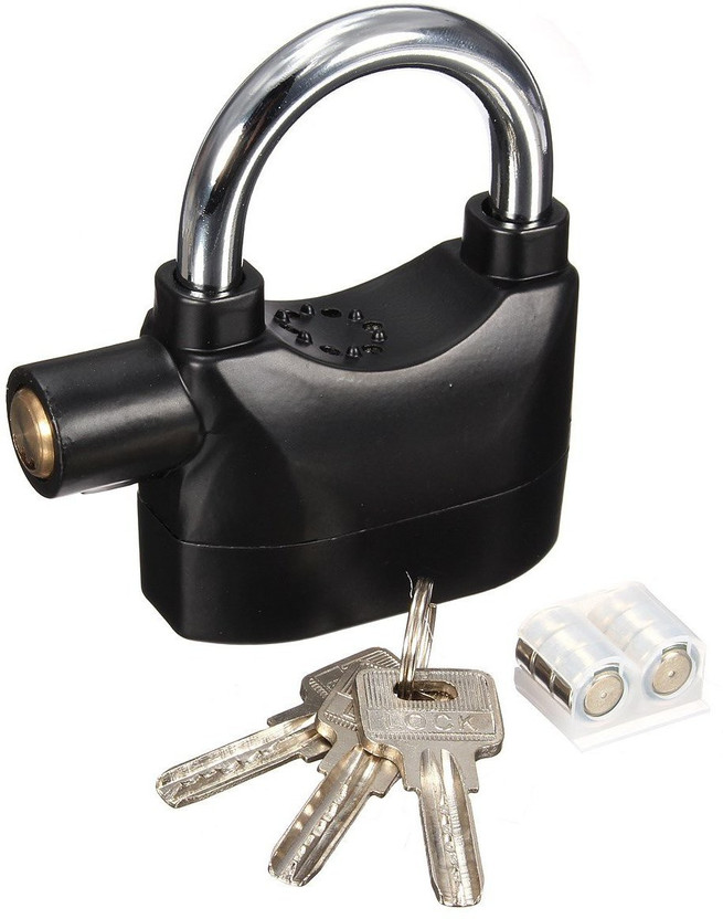 Ratehalf Anti Theft System Security Pad Lock Safety Lock(Black)